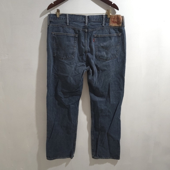 Levis | 514 Men's Dark Blue Jeans - Picture 5 of 10